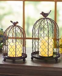 Bird Cage Candle Holder Centerpieces Rustic Birdcage With Led Candle Bird Cage Decor Bird Cage Candle Bird Cage
