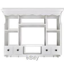 wall dish rack white wooden kitchen