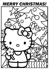 Printable hello kitty coloring pages are suitable for kids of all ages. Hello Kitty Christmas Coloring Pages Part 1