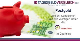 So können auch kunden mit einem hohen guthaben von 100.000 euro oder mehr noch von einem attraktiven zinssatz profitieren. Procredit Bank Festgeld Konditionen Im Test