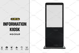 Information Kiosk Mockup Information Kiosk Personal Presentation Vintage Business Card Design