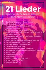 21 Lieder Bei Denen Alle Partygaste Ausrasten Ohne Atemlos Spielen Zu Mussen Djplayliste Topsongs Partymusik Geburtstag Musik Lieder Musik Hochzeit