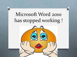 Microsoft Word 2010 Has Stopped Working Youtube