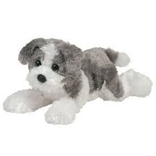 Black And White Beanie Baby Dog Ty Beanie Baby Fetch The Dog Grey White Version 8 Inch Ty Beanie Boos Baby Beanie Beanie