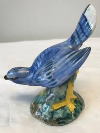 Vintage ceramic blue bird figurine. Vintage Stangl 3276 Blue Bird Figurine Estatesales Org