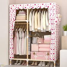 Pick from durable, trendy, and spacious cloth cabinet design at alibaba.com for lavish decors. 2021 Simple Wardrobe Clothes Storage Cabinet Cloth Wardrobe Oxford Solid Wood Combination Wardrobe Household Large Capacity Folding From Yechain 12 87 Dhgate Com