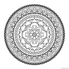 This compilation of over 200 free, printable, summer coloring pages will keep your kids happy and out of trouble during the heat of summer. Abstract Mandala Printable Coloring Pages For Adults Coloring4free Coloring4free Com