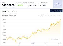 Ethereum comes in second, making up almost 13% of total market cap Bitcoin Soars Past 40 000 In Record Rally Techspot