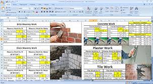 How To Determine Civil Work Quantities In Excel Sheet Masonry Work Civil Engineering Construction Civilization