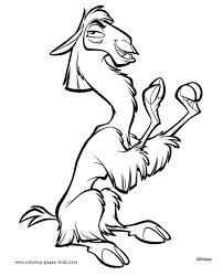 Ostrich coloring pages ] 3. Emperors New Groove Coloring Pages Learny Kids