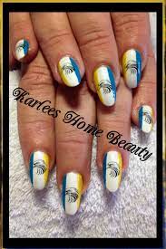 Was My Pleasure To Do These Long Awaited West Coast Eagles Football Club Nails Acrylic Nails With Kleancolor White Neon Nail Courses Acrylic Nails Nails
