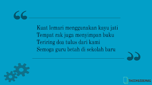 Maybe you would like to learn more about one of these? 40 Pantun Perpisahan Kerja Sahabat Lucu Guru