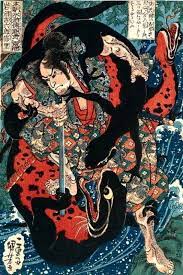 歌川国芳 本朝水滸伝剛勇八百人一個 岩沼吉六郎信里 1830頃 侍アートワーク 歌川国芳 日本画
