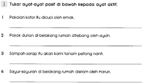 Ragam ayat ayat aktif ayat pasif 3. Bm Primary 3 Ayat Aktif Ayat Pasif Exercise Life Long Sharing