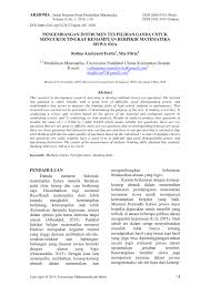 Menunjukkan hubungan antar pribadi yang kondusif. Pdf Pengembangan Instrumen Tes Pilihan Ganda Untuk Mengukur Tingkat Kemampuan Berpikir Matematika Siswa Sma