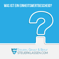 In deutschland werden einheitswerte zurzeit nach abs. Einheitswertbescheid Wird Durch Das Finanzamt Ausgestellt