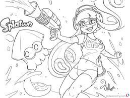 Octolings seem to have a more serious nature than the carefree inklings we're accustomed to. Octoling Splatoon Coloring Pages Coloring Our World
