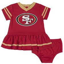 San Francisco 49ers Baby Girls Dress And Diaper Cover Set Gerber Childrenswear