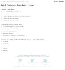 We did not find results for: Quiz Worksheet Cover Letter Format Study Com