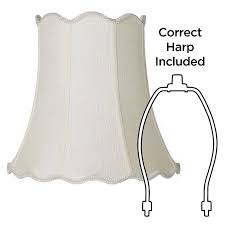 Pendant lamp shade wooden creative shape ceiling chandelier cover home lampshade. Imperial Creme Scallop Bell Lamp Shade 10x16x15 Spider R2701 Lamps Plus
