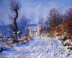 Road To Giverny In Winter Claude Monet Art 10 Monet Artist Monet Impressionist Art