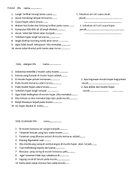 Tersebar di wilayah barat dan timur wilayah indonesia. Soal Ipa Ips