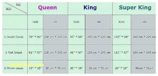 Cal King Flat Sheet Size Size Chart With Duvet Insert