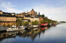Stockholm Embankment With Boats Photographic Print A40757 Art Com Travel Around Europe Sweden Stockholm