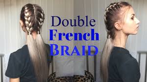 You can even create two. How To Awesome Easy Double French Braid Stella Youtube
