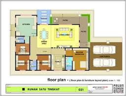 Design rumah banglo 3 tingkat; Floor Plan Plan Rumah Banglo Setingkat 4 Bilik