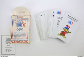 Small allowances can be made, but the card generally shows no wear. Playing Cards Classic 1984 Los Angeles Summer Xxiii Olympics Playing Cards Deck Stars In Motion