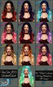 Http Ania Sims Tumblr Com Post 169150387251 Newsea Titanium J183 Retexture Hair 3t2 15 Sims Galaxy Hair Sims 4