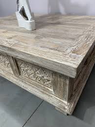 19th century balinese teak coffee table. Coastal White Wash Coffee Table Bali Mystique