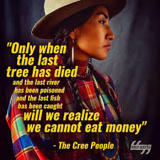 Only when the last tree has died and. Bold Quotes Only When The Last Tree Has Died And The Last River Has Been Poisoned And The Last Fish Has Been Caught Will We Realize We Cannot Eat Money