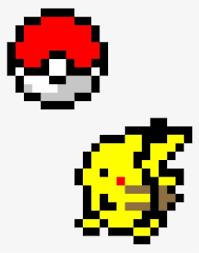 Pikachu And Pokeball Pixel Art Pikachu And Pokeball Pixels Png Image Transparent Png Free Download On Seekpng Dessin pixel,repasser,pixel pokemon,pikachu,pixel minecraft,perles de.