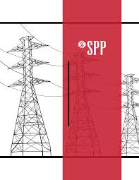 INTEGRATED TRANSMISSION PLANNING. utility lines with SPP logo on a red stripe
