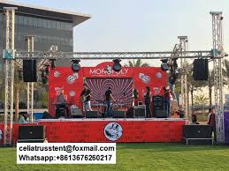 Temporary Stage Truss System For Outdoor Concert Events Outdoor Concert Outdoor Stage Stage Set