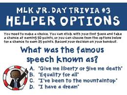 Only true fans will be able to answer all 50 halloween trivia questions correctly. Martin Luther King Jr Day Trivia By Wise Guys Teachers Pay Teachers