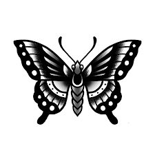 Fluttery Tattoo Semi Permanent Tattoos By Inkbox In 2021 Traditional Butterfly Tattoo Old School Tattoo Designs Lower Back Tattoos