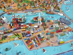 Sara Drake Fremantle Map Illustrated Map Fremantle Map Art