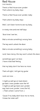 Red House Lyrics Follow Lyrics