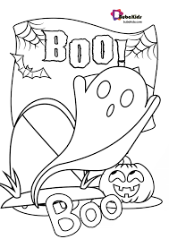 Bubakids Boo Halloween Coloring Page Boo Coloringpage Halloween Boo Coloringpage Hal Halloween Coloring Cartoon Coloring Pages Halloween Coloring Pages