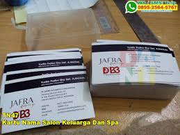 Cara mendapatkan inspirasi nama restoran unik. Kartu Nama Salon Keluarga Dan Spa Souvenir Pernikahan