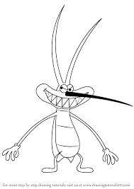 How to draw kangaroos and baby joey in her pouch cartoon with easy step by step tutorial step 1. Learn How To Draw Joey From Oggy And The Cockroaches Oggy And The Cockroaches Step By Step Drawing Tutorials