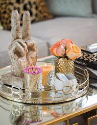 Our rectangular mirror tray will sit pretty on any table for a nice and fancy touch. 5 Mirrored Coffee Tables Peace Sign Sculpture House Home