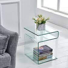 Display it in a living or dining room alongside modern design pieces for a chic look. Modern Side Table S Shape End Table Living Room Furniture Clear Ebay