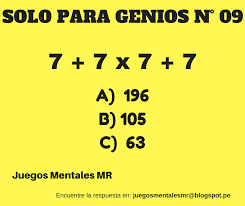 Los juegos mentales y sus respuestas o juegos de inteligencia, potencian habilidades y aptitudes que inciden directamente en la mejora de los acertijos mentales con respuesta respuestas juegos de agilidad mental juegos para pensar juegos mentales imagenes pensamiento lateral desafio. Juegos Mentales Mr Photos Facebook