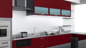 Le mélange du gris et du rouge est parfait pour une cuisine. Quelle Couleur Choisir Pour La Cuisine