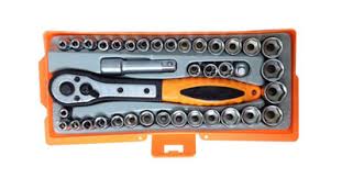 Set 100 pezzi attrezzi assortiti. Kit 40 Utensili Chiavi A Bussola In Custodia Fai Da Te