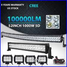 52inch Curved Led Light Bar 22 4inch Cree Pods Offroad Suv 4wd Chevy Gmc Ram 50 Aluminium Jeep Grand